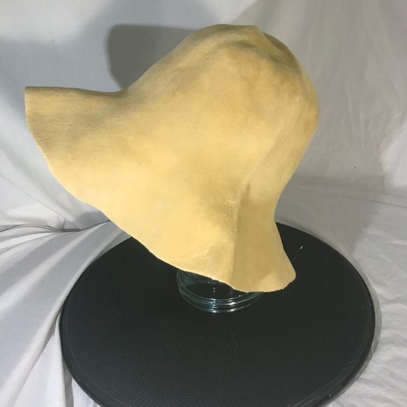 Vintage 1920s Yellow Flamanó Floppy Womens Hat main image 5